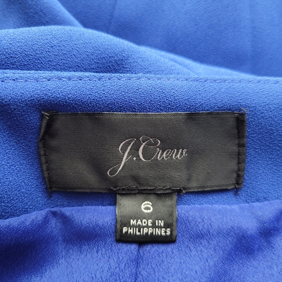 J Crew 365 Crepe Wrap Dress In Royal Blue 6 - Picture 12 of 14